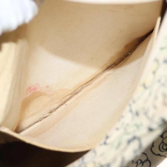 CHANEL Camelia COCO Mark Tote Bag Cotton Multicolor CC Auth BA3738 - Picture 11 of 16